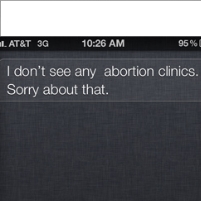 iPhone Siri Won’t Locate Abortion Clinics