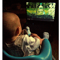 Typical American Infant Exposed to 5½ Hours of Background TV a Day