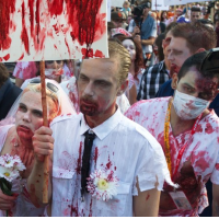 Zombies Blamed for Bystander Run over by Car