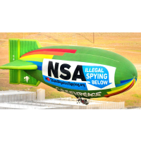 Protesters Fly 135-Foot Blimp over NSA Data Center