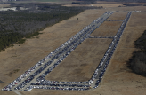 Damaged vehicles from Superstorm Sandy