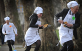 Parliamentary Pancake Race                                                                          